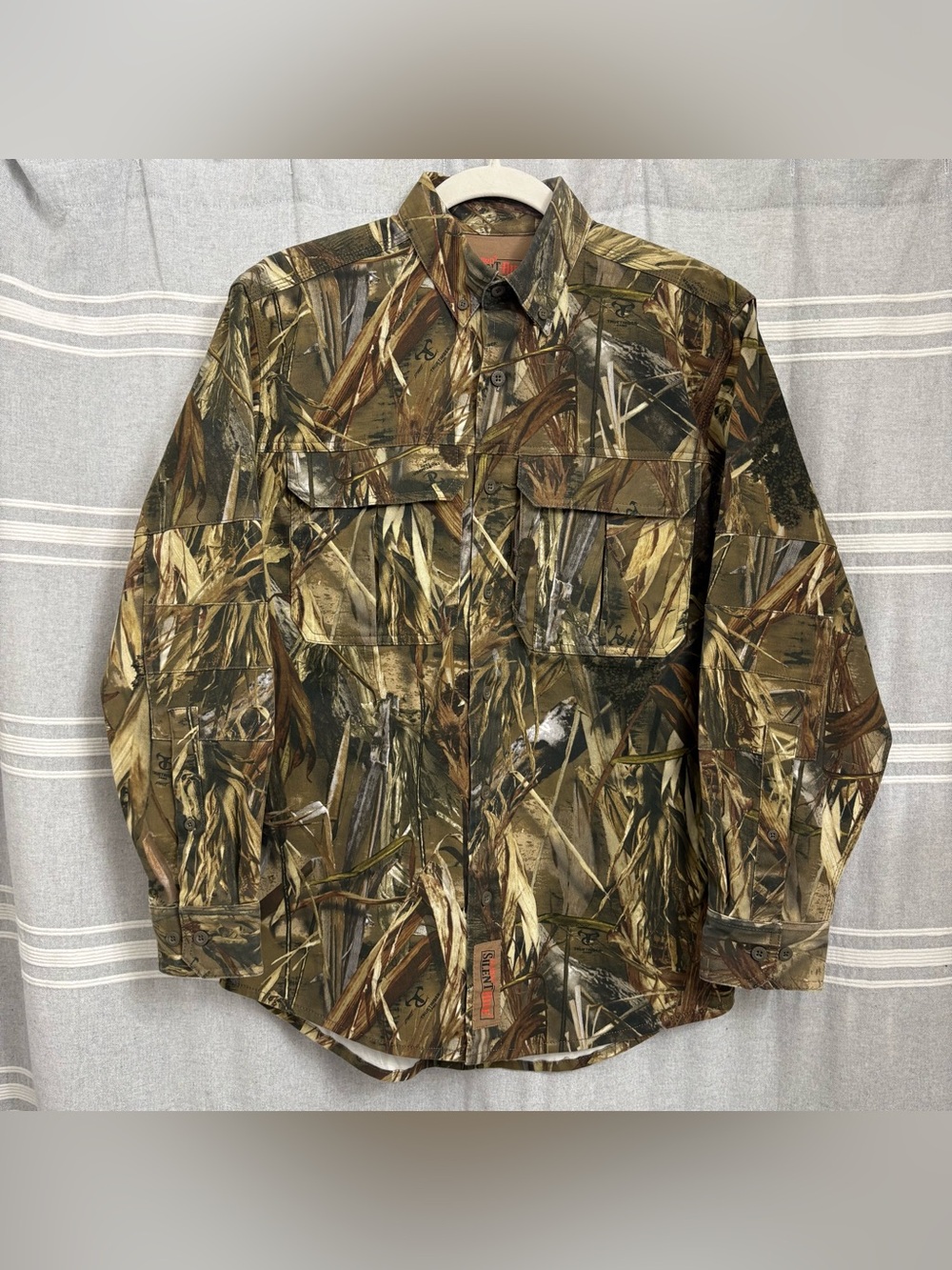 RedHead Men's Silent Hide Camo Long Sleeve Button Down Shirt Size S